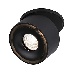 Spot SPIRCLE LED drejelig, vipbar IP20, sort mat 