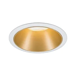 Indbygningslampe COLE COIN LED stiv IP44, guld mat, hvid dæmpbar 6,5W 460lm 2700K 100° 100° CRI >80