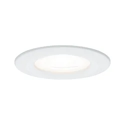Indbygningslampe NOVA LED rund, stiv GU10 IP44, hvid mat  460lm 2700K 38° 38° CRI >80