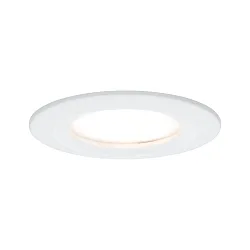 Indbygningslampe NOVA COIN LED rund, stiv Coin IP44, hvid mat dæmpbar 460lm 2700K 100° 100° CRI >80