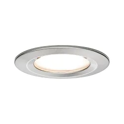 Paulmann Indbygningslampe LED Coin Slim, IP44, rund, 6,8W, sæt af 3 dæmpbar, jern