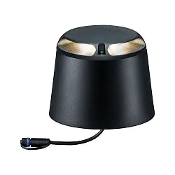 Paulmann Plug&Shine Gulvlampe IP67 24V 3000K antracit dobbelt, 2x 3W, 2x 350lm, 180° drejelig rækkevidde