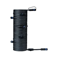 Paulmann Plug&Shine Kabel IP68 med 5 tilslutningsbøsninger sort