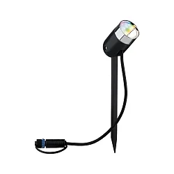 Udendørs lampe LED PLUG&SHINE PIKE RGBW, ZigBee styrbar IP44, antracit dæmpbar