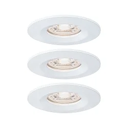 Indbygningslampe NOVA MINI LED stiv, sæt med 3 IP23, hvid mat  310lm 2700K 38° 38° CRI >80
