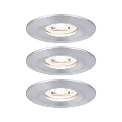 Indbygningslampe NOVA MINI LED stiv, sæt med 3 IP23, aluminium  310lm 2700K 38° 38° CRI >80