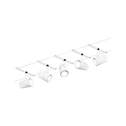 wire system WIRE SYSTEMS DC CUP set of 5 GU5,3, chrome, white matt 