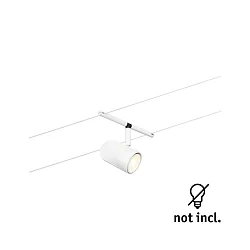 reblampe WIRE SYSTEMS DC CUP GU5,3, chrom, hvid mat 