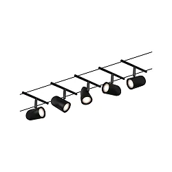 wire system WIRE SYSTEMS DC CUP set of 5 GU5,3, chrome, black matt 