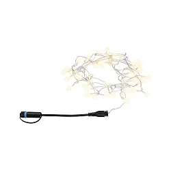 light chain PLUG & SHINE LIGHT CHAIN 5 short IP44, black dimmable