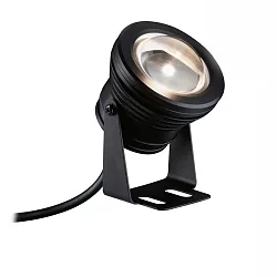 Undervandsspot PLUG&SHINE LED IP68, sort, gennemsigtig