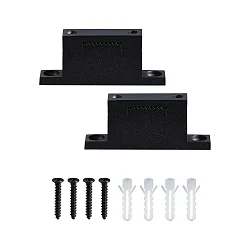 bæltestropp holder ULine - STRAP HOLDER / STRAIGHT FIXTURE isoleret, mekanisk, sæt med 2, lige, sort mat