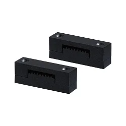 spændestykke ULine - STRAP CRIMP isoleret, mekanisk, sæt med 2, sort mat