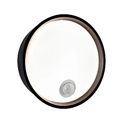 Udendørs wall luminaire PLATOMO med bevægelsesdetektor LED IP44, sort