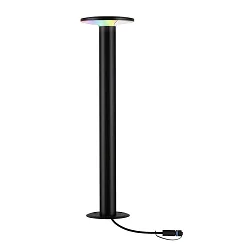 Pælelampe PLUG&SHINE RGBW, ZigBee styrbar LED IP44, antracit dæmpbar