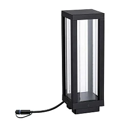 Lanterne PLUG&SHINE CLASSIC RGBW, ZigBee styrbar LED IP44, antracit dæmpbar