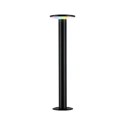 Pælelampe PLATE ZigBee styrbar IP44, antracit dæmpbar
