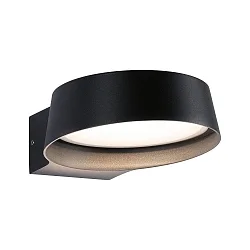 Udendørs wall luminaire CAPEA GRAND down, flad, rund, omskiftelig IP44, antracit 