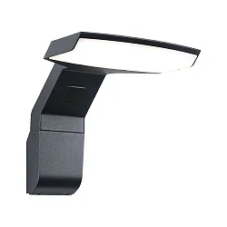 outdoor wall luminaire ZERENA with sensor, sea-air resistant IP44, anthracite 