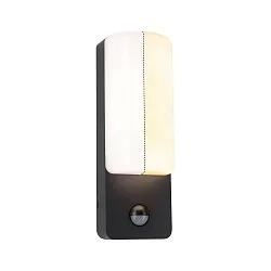 Udendørs wall luminaire BONNIE PIR med sensor, insektvenlig, havluftbestandig IP44, antracit 