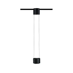pendant luminaire URAIL ALDAN LED up / down, with lens optics, black matt dimmable