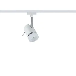 Paulmann URail Spot Pipe, excl. lamp, max. 10W, GU10, white/chrome