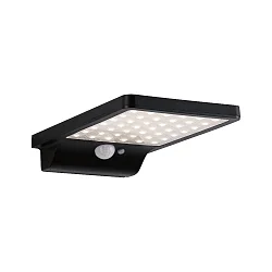 Udendørs wall luminaire SOLVEIGH LED med bevægelsesdetektor IP44, sort 