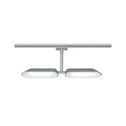 Paulmann URail LED Spot Dipper, 2x10W, dæmpbar, chrom matt/hvid