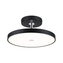 Loftlampe HILDOR ZigBee styrbar IP20, mat, sort dæmpbar