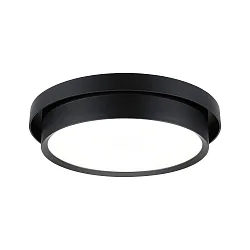 Loftlampe MALIK IP20, mat, sort dæmpbar