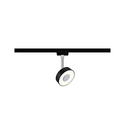Spot URAIL CIRCLE drejelig, vipbar, chrom, sort mat