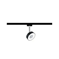 Spot URAIL CIRCLE drejelig, vipbar, chrom, sort mat