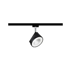 Spot URAIL ARENA LED drejelig, vipbar, chrom, sort mat