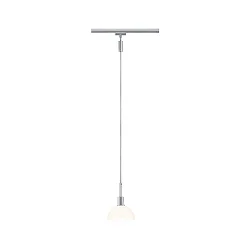 pendant luminaire URAIL SARRASANI E14, chrome matt, opal dimmable