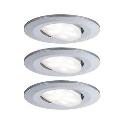 Set of 3 Outdoor LED Recessed spot CALLA IP65, swivelling, 230V, each 6W 4000K 680lm 100°