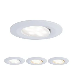 LED Outdoor Recessed luminaire CALLA IP65, swivelling, 230V, 5.5W 3000-6500K 550lm 100°, white matt