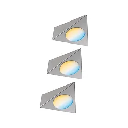 Møbler lampe TRIGO sæt med 3, tunable white, nikkel børstet dæmpbar