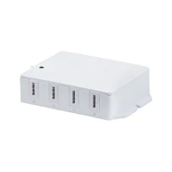 tilslutningsstikdåse ZigBee styrbar, hvid