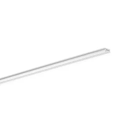 U profile MEDIUM U-FLAT 27/10.2/B2C2 - 2M flat, surface-mounted version, powder coated, white