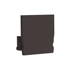 Endekappe til Radium Aluminium U-profil SMALL U, plast, sort