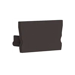 Endekappe til Radium Aluminium U-profil SMALL U-FLAT, plast, sort