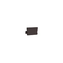 Endkappe SMALL U FLAT, sort