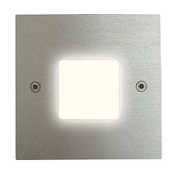 Vægindbygningslampe IP20, rustfrit stål, blank 