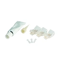 Feeder VARDAFLEX 0.8CM - PUSH sæt med 3, 2-polet, mat, gennemsigtig