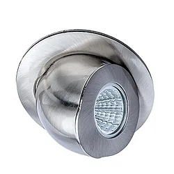 Die-cast Recessed spot, 70°, GU10, swivelling, IP20, iron brushed