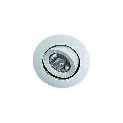 Indbygnings loftlampe MR16 kardanisk drejning IP20, pulverlakeret, hvid