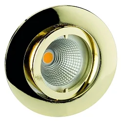 Alu die-cast Recessed spot for MR11, without Snap ring, swivelling, IP20, gold