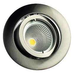 Alu die-cast Recessed spot for MR11, without Snap ring, swivelling, IP20, iron brushed