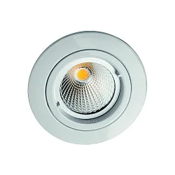 Downlight MR16 rund, stiv IP20, hvid mat