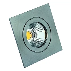 Indbygningslampe TULKA firkantet, stiv IP55, rustfrit stål, blank 738lm 2400 | 2900K CRI 80-89